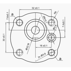 230510CLG Hidraulična zupčasta pumpa 1,0 cm za utovarne platforme Bar Cargolift, Sorensen, Zepro